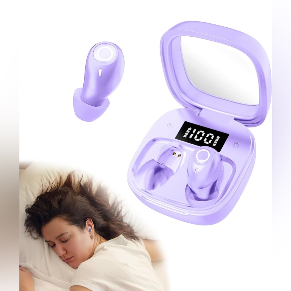 Invisible Sleep Earbuds Bluetooth 5.3, Noise Blocking, Side Sleeper IPX3